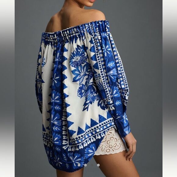 Farm Rio Long Sleeves Off the Shoulder Blouse - Picture 4 of 8